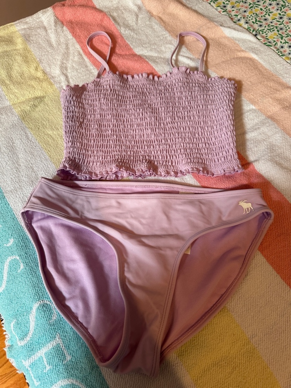 Abercrombie Kids Lilac Tankini Set Size 15/16